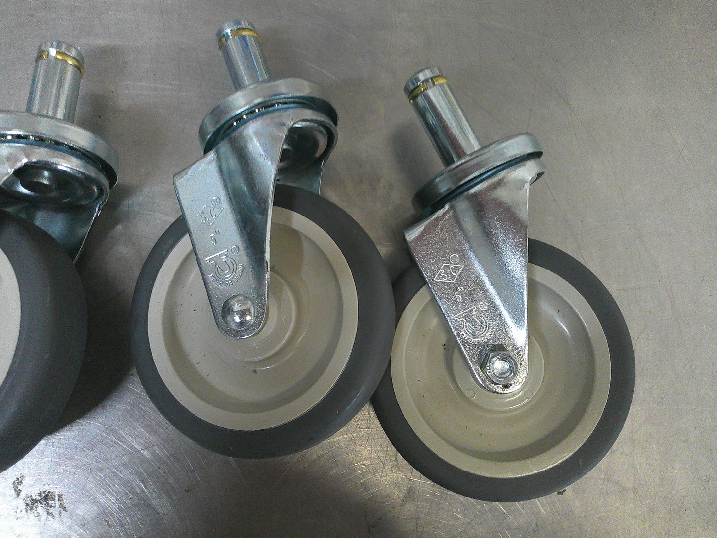 Commercial Grade Casters, 5" Pop-In Casters, #9600