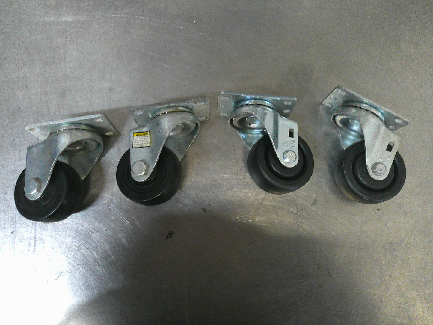 Commercial Grade Casters, 3" Rivet Casters, #9597