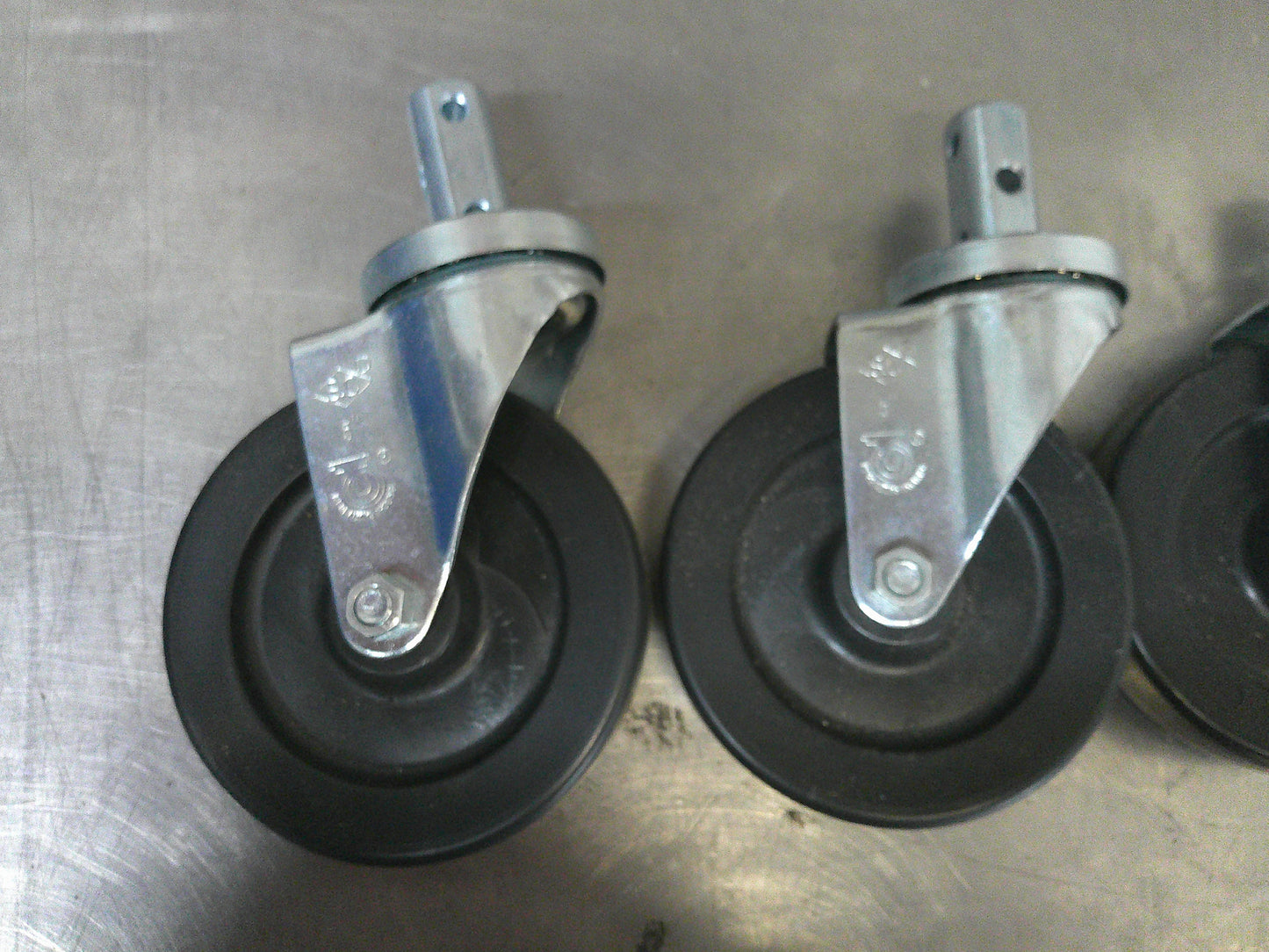 Commercial Grade Casters, 5" Pop-In Casters, #9610