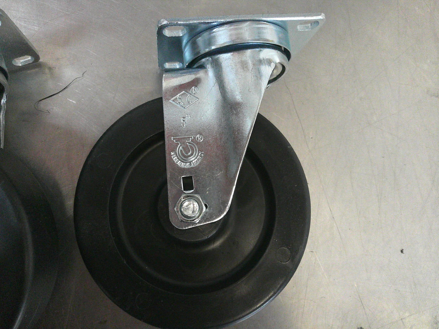 Commercial Grade Casters, 5" Rivet Casters, #9592