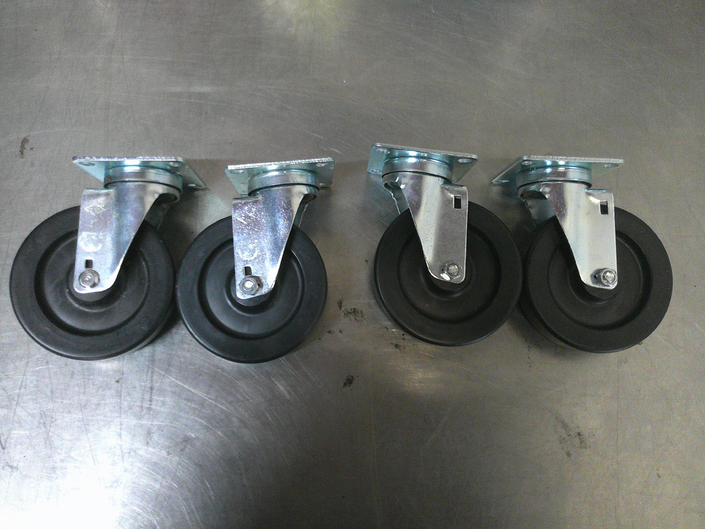 Commercial Grade Casters, 5" Rivet Casters, #9599