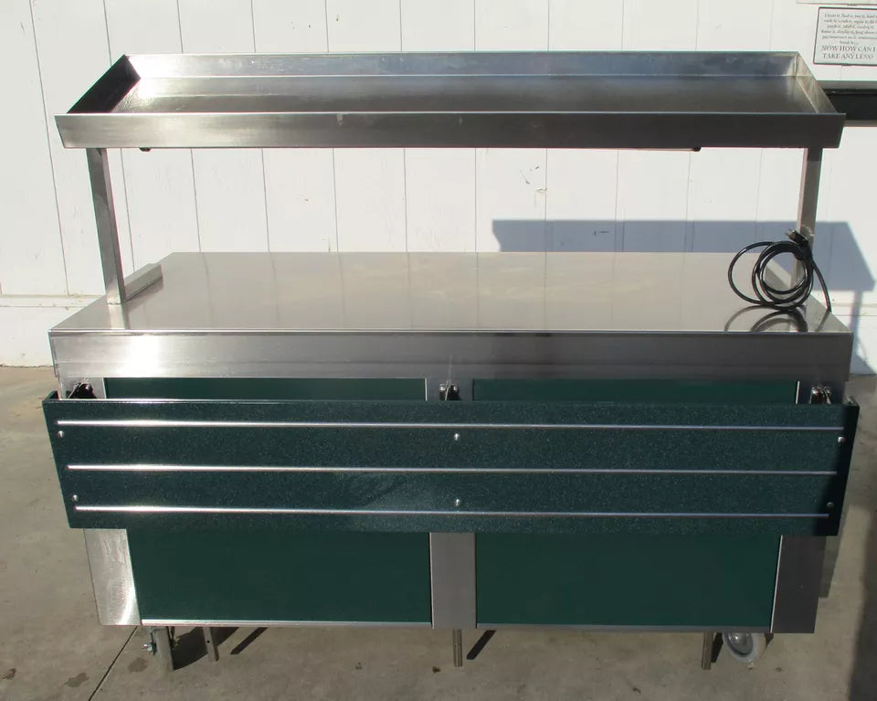 Mod-U-Serve MCT-FT4 Mobile Table w/ Snack Rack Display & Undershelf, #7097