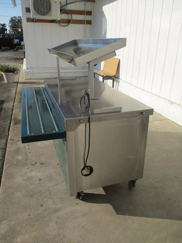 Mod-U-Serve MCT-FT4 Mobile Table w/ Snack Rack Display & Undershelf, #7097