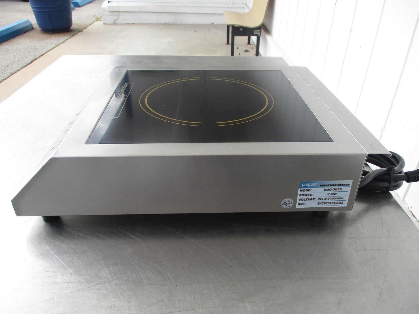 Valgus EMO-3K5S, Portable Electric Induction Cooktop Burner, TESTED, #8638