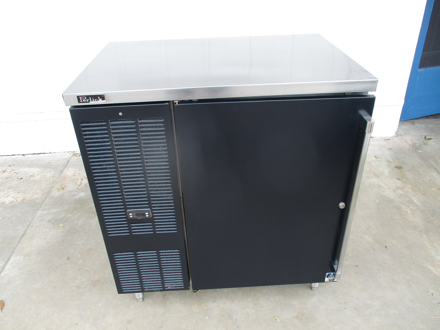 Perlick BBS36-RO, Stainless Back Bar Swing Door Bottle Cooler, TESTED, #8997