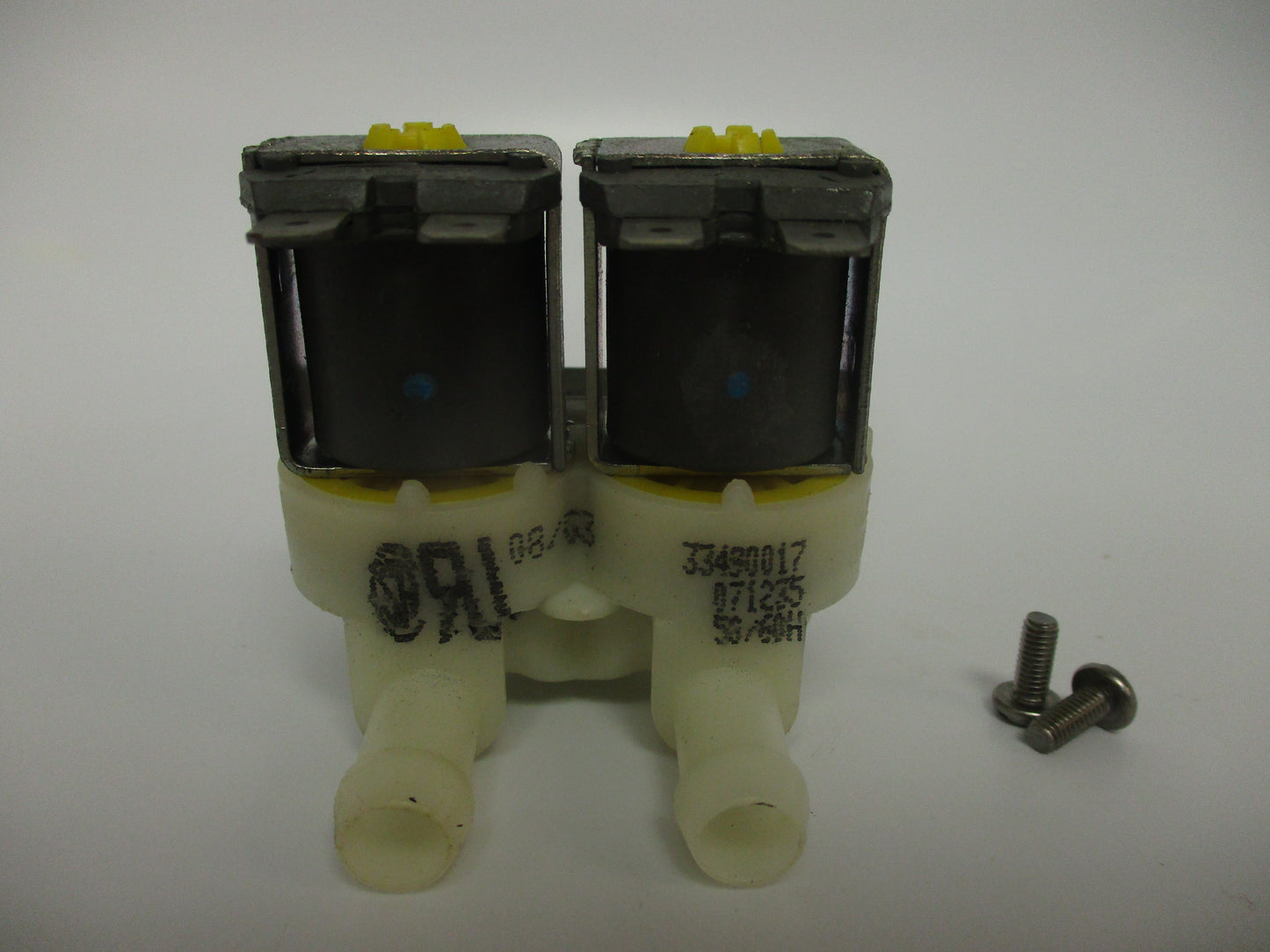 Groen Z071235, Water Fill Solenoid, 3/4" Thread, Dual 3/8" Hose Barbs, New-Old Stock, #9085