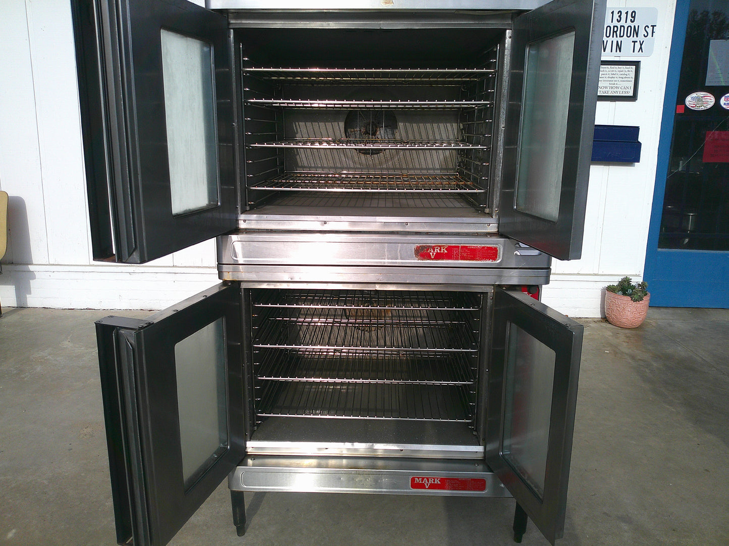 Blodgett Double Stack Convection Oven, HARDWIRED, TESTED, #8489