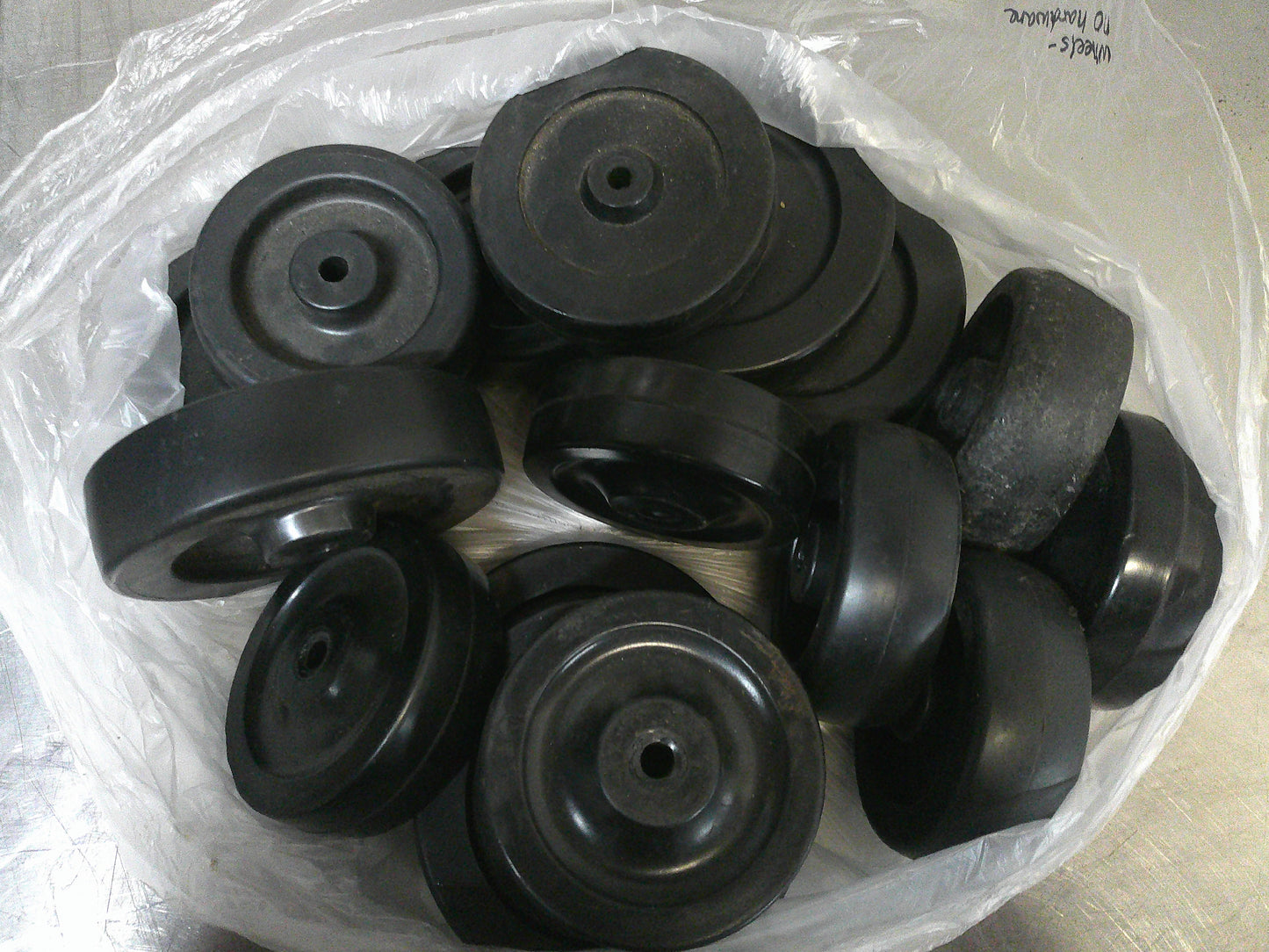 Lot of Mixed Wheels for Industrial Grade Casters, #9595