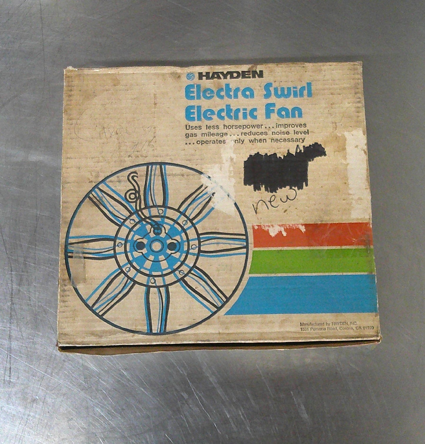 Hayden 3640 Electra-Swirl, 12" Electric Cooling Fan, New-Open Box, #9257
