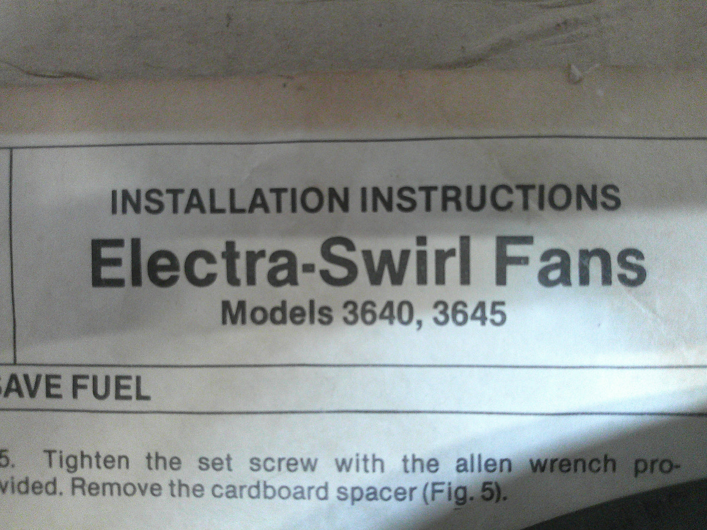 Hayden 3640 Electra-Swirl, 12" Electric Cooling Fan, New-Open Box, #9257