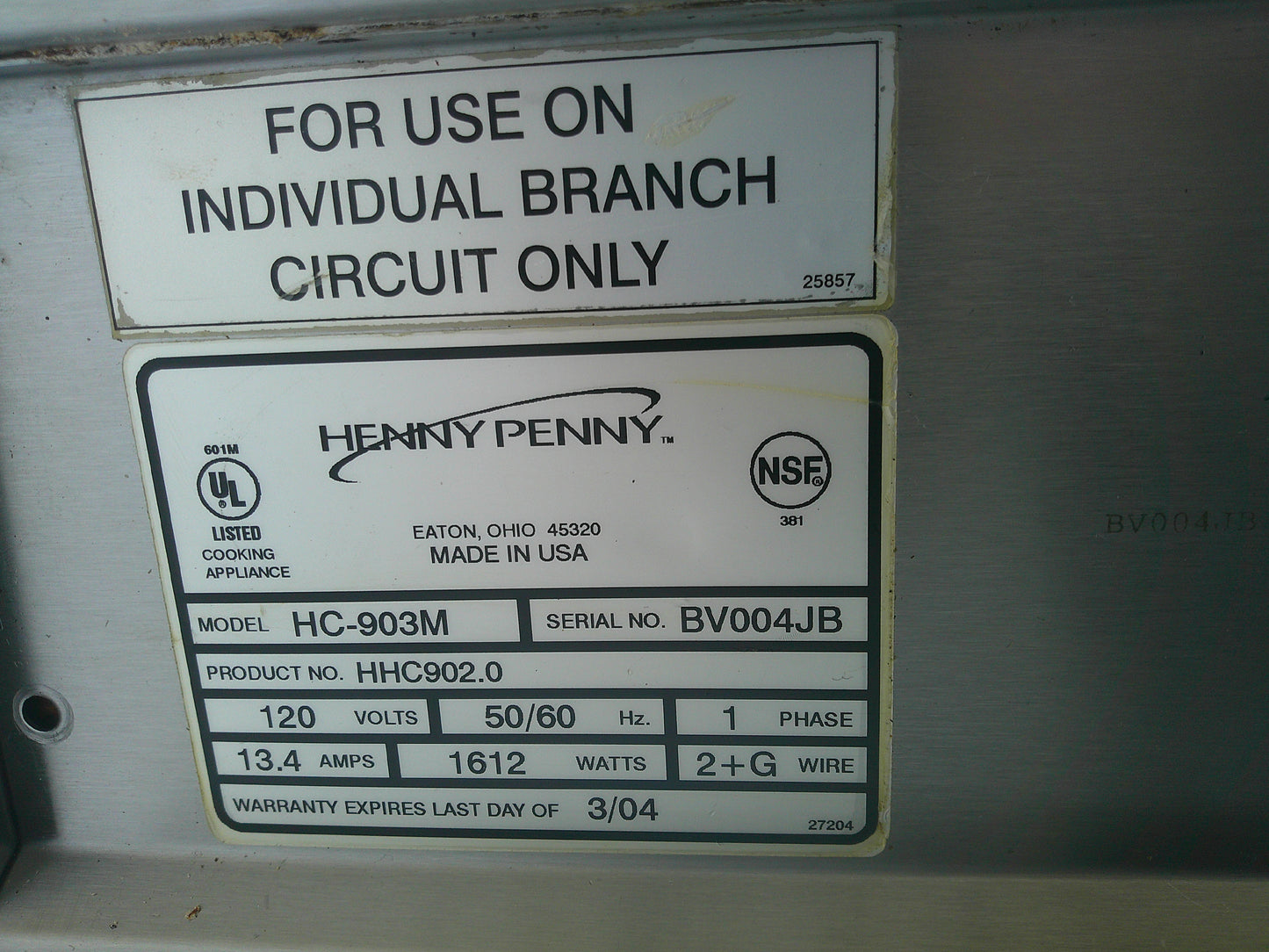 Henny Penny HC903M, ½ Size Pass-Through Insulated Holding Cabinet, TESTED, #9310