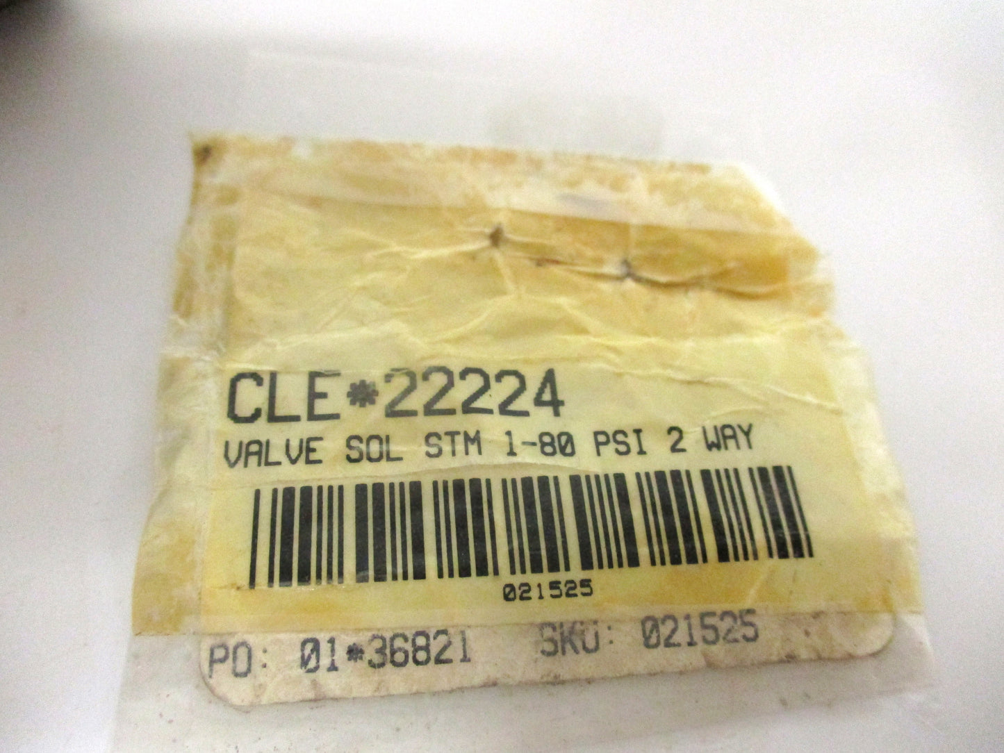 Cleveland CLE22224, Steam Solenoid Valve 3/8", New-Old Stock, #5968