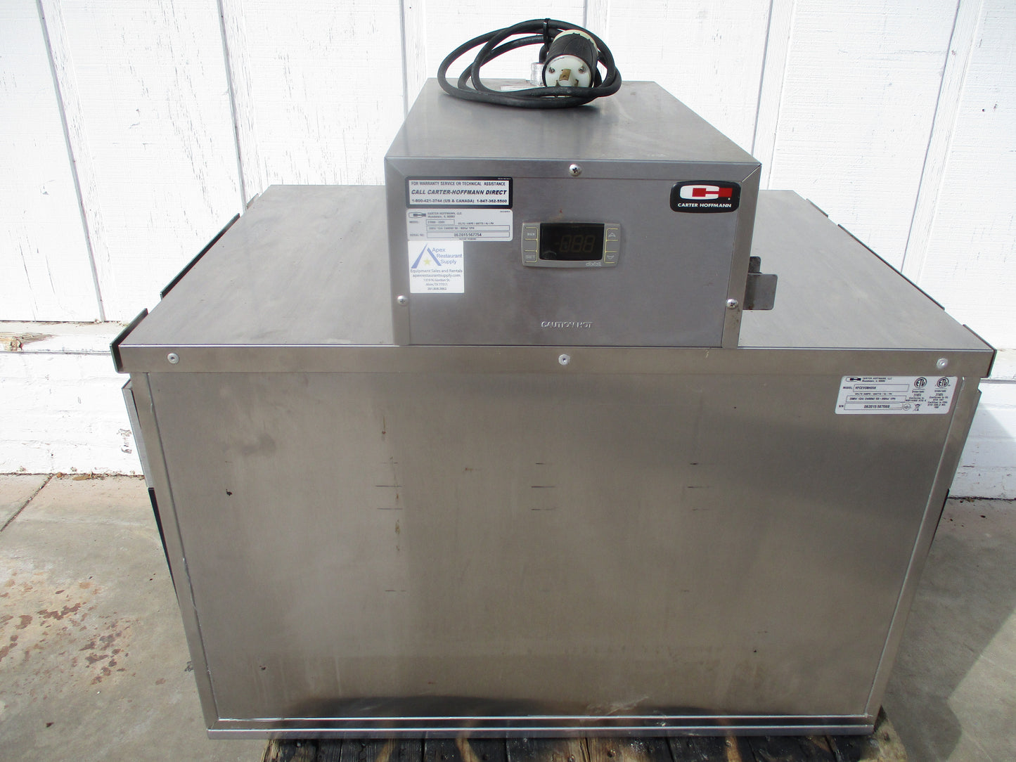 Carter Hoffman Countertop Pass Through Warmer 208 Volt 1 Ph. #6137c