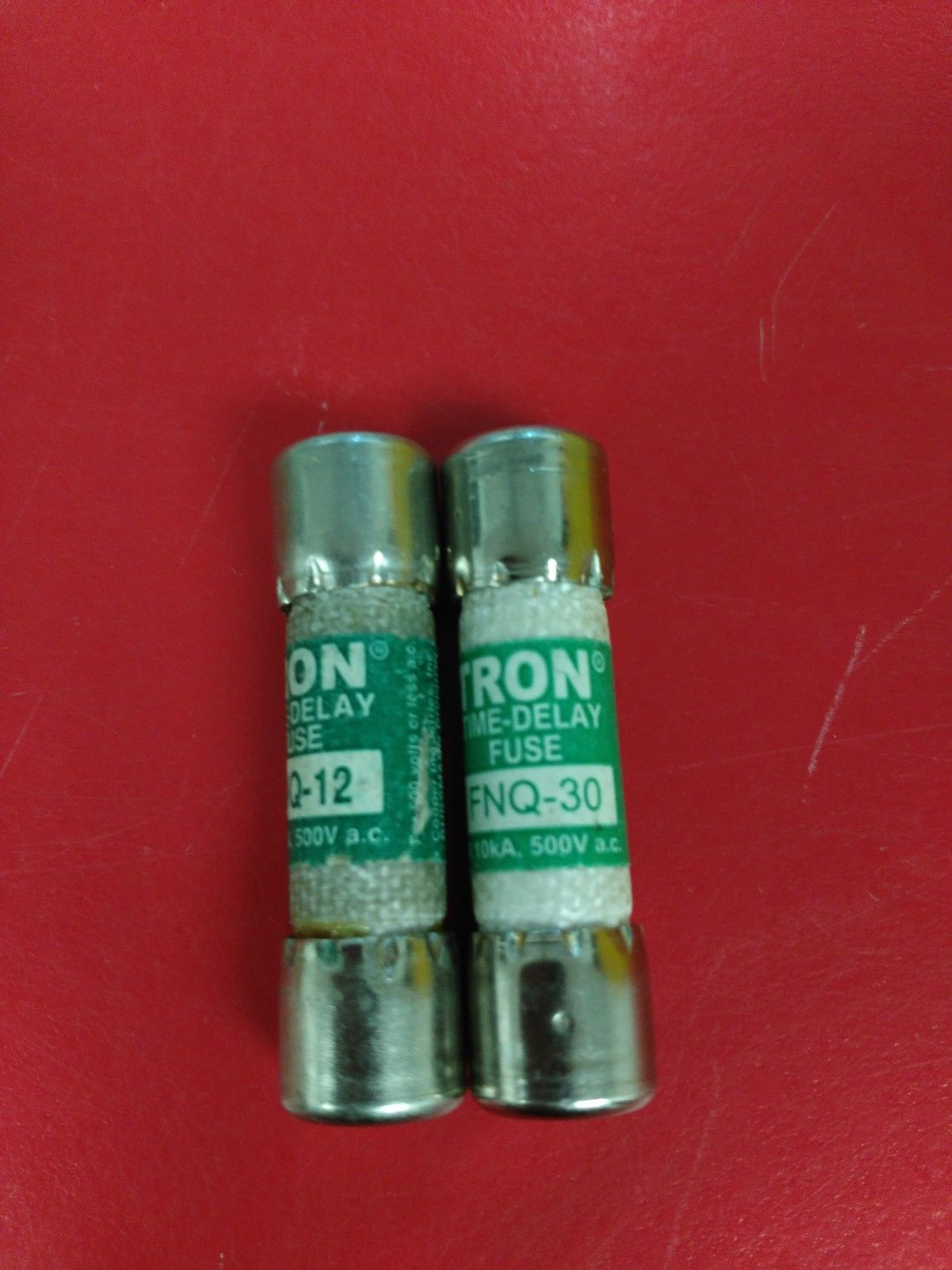 Lot of 2 Tron Fuses, FNQ-12 & FNQ-30, New-Old Stock, #1137