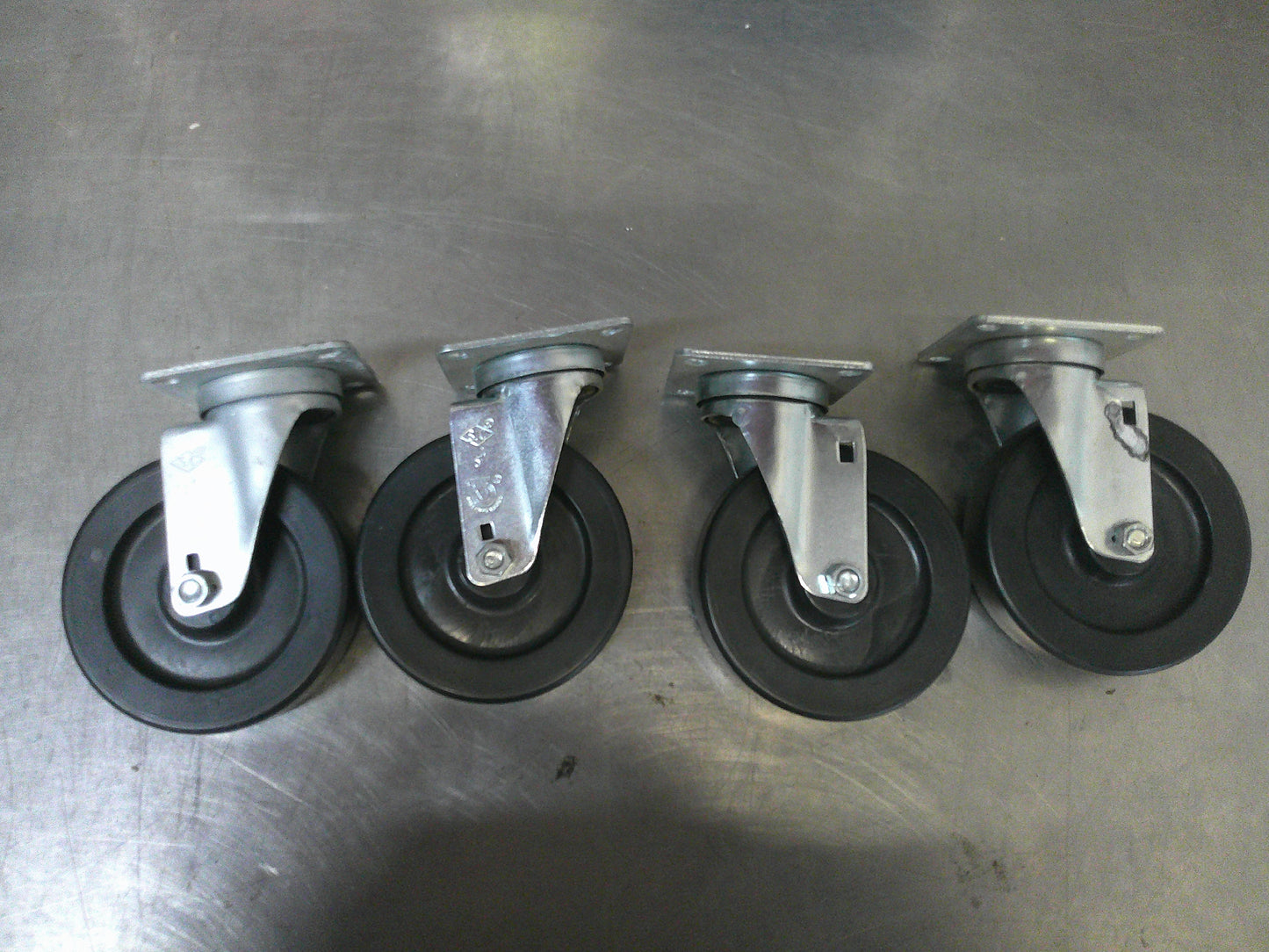 Commercial Grade Casters, 5" Rivet Casters, #9615