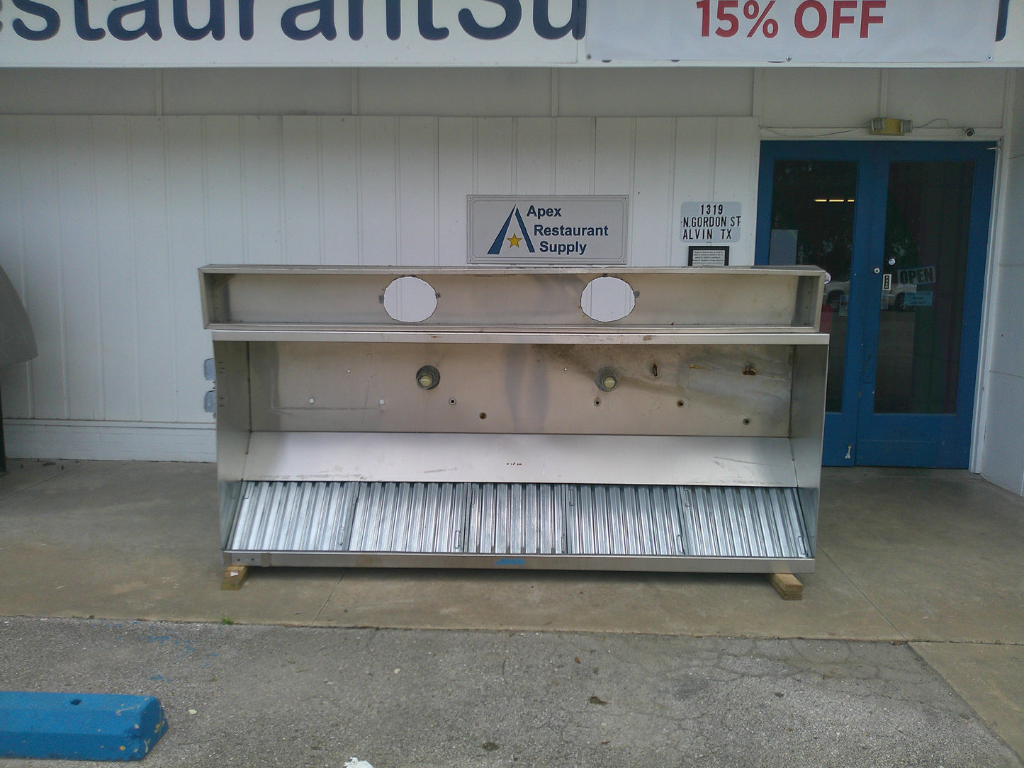 Commercial Grade Stainless Steel Type 1 Vent Hood, #9680