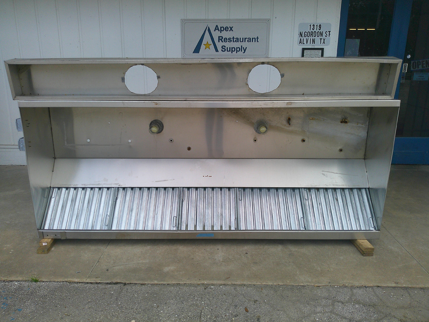 Commercial Grade Stainless Steel Type 1 Vent Hood, #9680