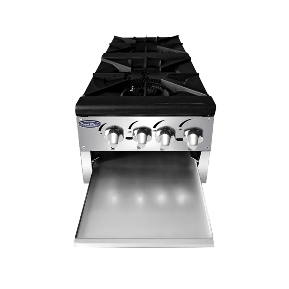 Cook Rite by Atosa ATSP-18-2, Stainless Steel Double Burner Stock Pot Stove, NEW!