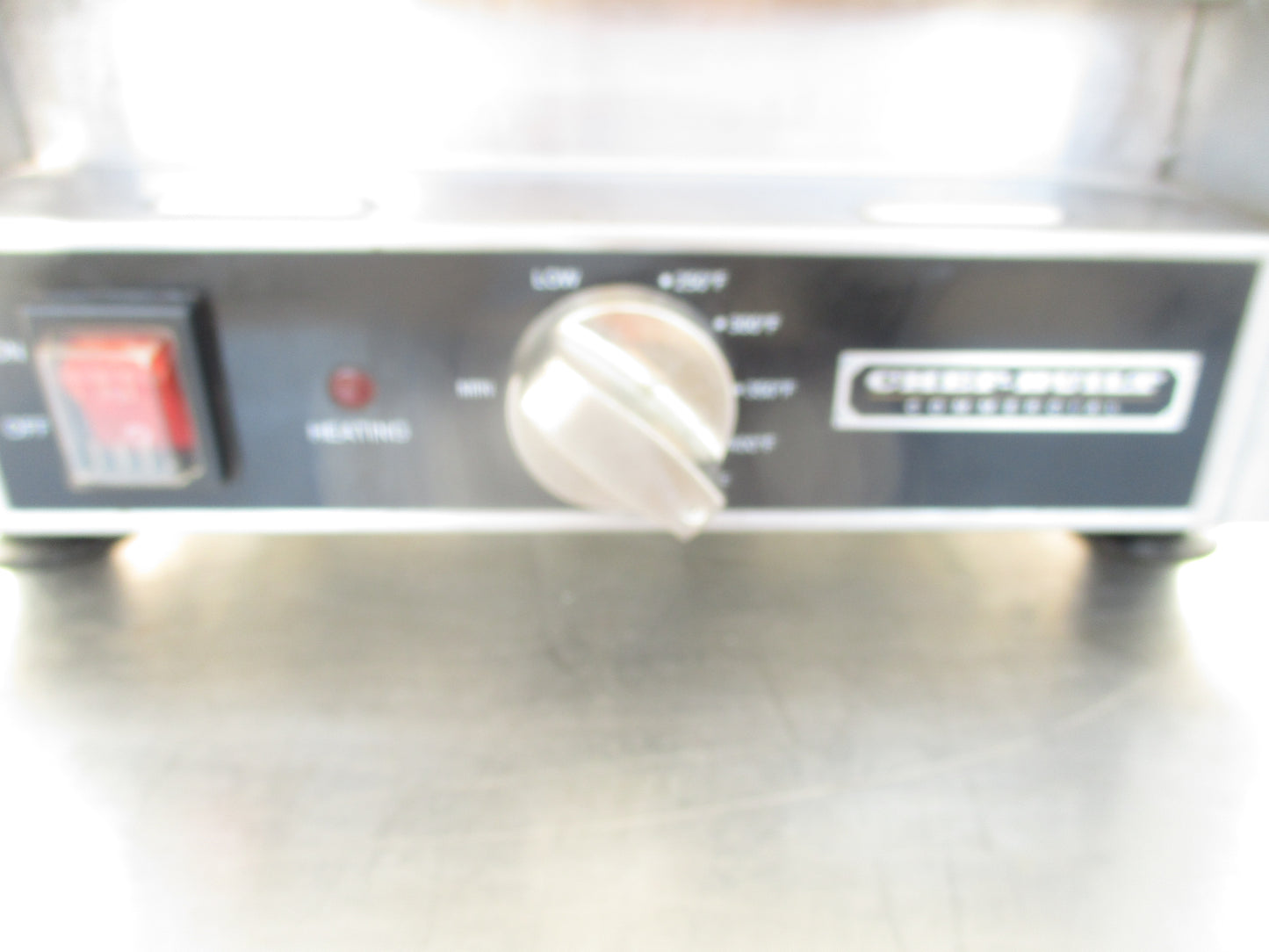 CHEF-BUILT CPG-80, Stainless Steel Compact Commercial Panini Grill, TESTED, #9006