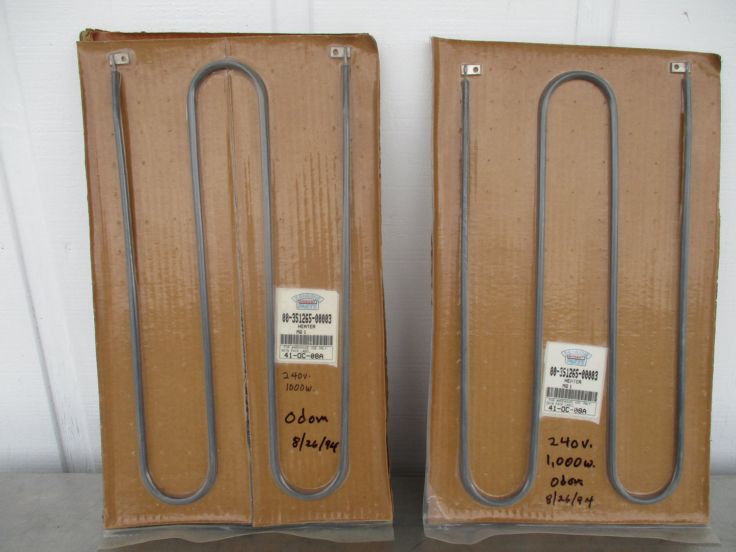 Hobart 00-351265-00003, Warmer Heating Element, 240v, 1000w, New-Old Stock, #5932